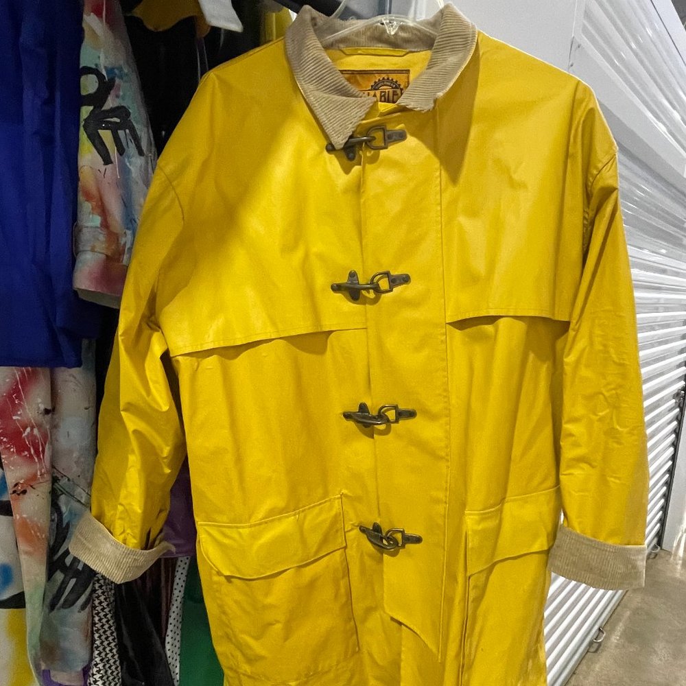 Vintage Reliable Outerwear Yellow Slicker Raincoat XL